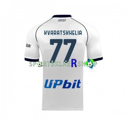 Napoli drakt Khvicha Kvaratskhelia 77 Bortetrøye Kort erm 2023-2024 , Herre