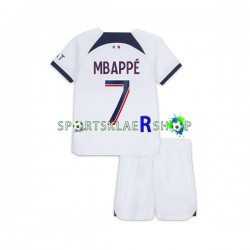 Paris Saint-Germain drakt Mbappé Kylian 7 Bortetrøye Kort erm 2023-2024 , Barnesett