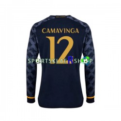 Real Madrid drakt EDUARDO CAMAVINGA 12 Bortetrøye Lang erm 2023-2024 , Herre