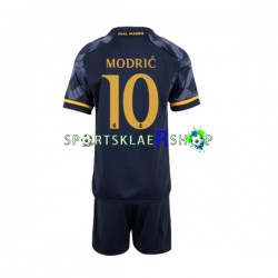 Real Madrid drakt Modrić 10 Bortetrøye Kort erm 2023-2024 , Barnesett