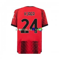 AC Milan drakt Simon Kjaer 24 Hjemmetrøye Kort erm 2023-2024 , Herre