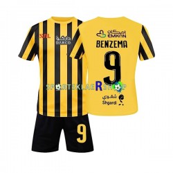 Al-Ittihad FC drakt Benzema 9 Hjemmetrøye Kort erm 2022-23 , Barnesett Al-Ittihad FC drakt Benzema 9 Hjemmetrøye Kort erm 2022-23 , Barnesett