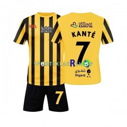 Al-Ittihad FC drakt Kante 7 Hjemmetrøye Kort erm 2022-23 , Barnesett Al-Ittihad FC drakt Kante 7 Hjemmetrøye Kort erm 2022-23 , Barnesett
