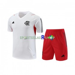 CR Flamengo 2023-2024 Hvit Treningstrøye og shorts