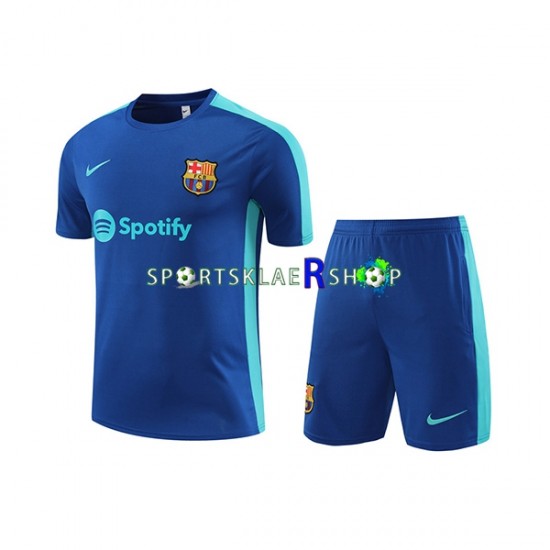 FC Barcelona 2023-2024 Blå Treningstrøye og shorts
