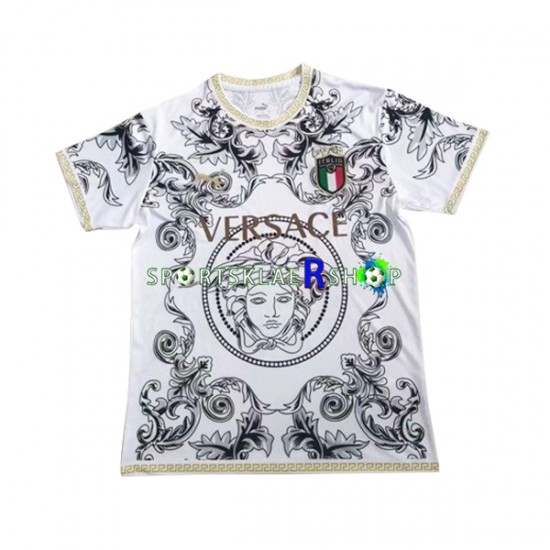 Italia drakt Versace Kort erm 2023-2024 Hvit , Herre