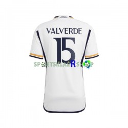 Real Madrid drakt Federico Valverde 15 Hjemmetrøye Kort erm 2023-2024 , Herre