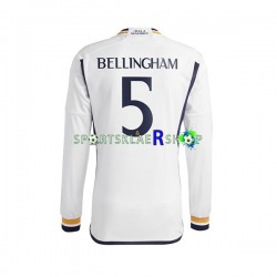 Real Madrid drakt Jude Bellingham 5 Hjemmetrøye Lang erm 2023-2024 , Herre