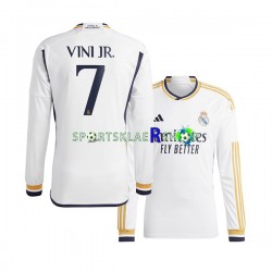 Real Madrid drakt Vinicius Junior 7 Hjemmetrøye Lang erm 2023-2024 , Herre
