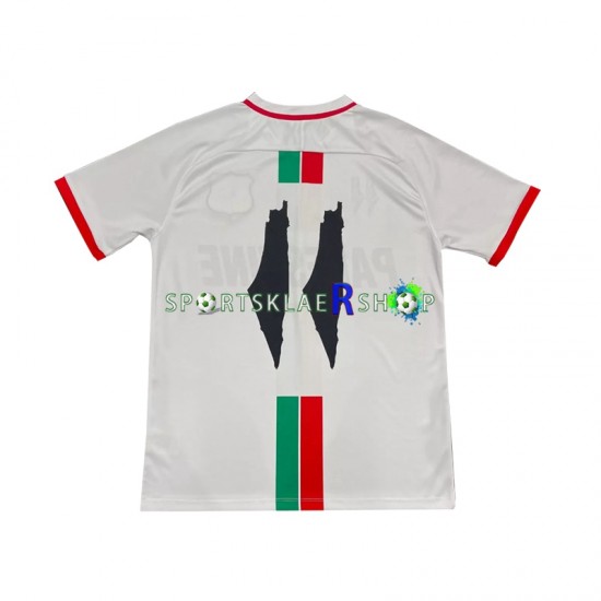 Club Deportivo Palestino drakt Center Stripre Bortetrøye Kort erm 2024-2025 , Herre