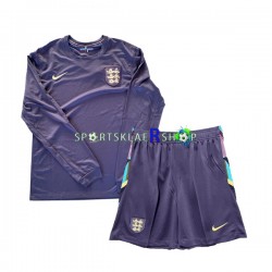 England drakt Bortetrøye Lang erm Euro 2024 , Barnesett