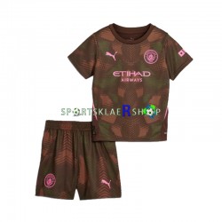 Manchester City drakt Keeper Hjemmetrøye Kort erm 2024-2025 , Barnesett