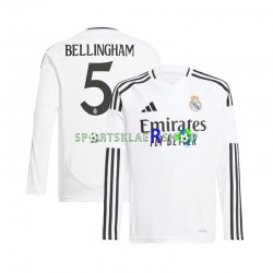 Real Madrid drakt Jude Bellingham 5 Hjemmetrøye Lang erm 2024-2025 , Herre