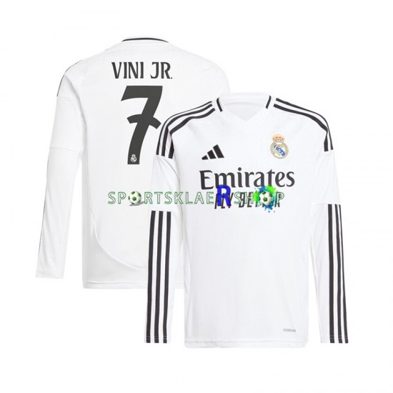 Real Madrid drakt Vinicius Junior 7 Hjemmetrøye Lang erm 2024-2025 , Herre