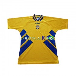 Sverige drakt Retro Hjemmetrøye Kort erm 1994 , Herre