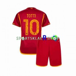 AS Roma drakt Totti 10 Hjemmetrøye Kort erm 2023-2024 , Barnesett