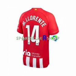 Atlético Madrid drakt 2 Marcos Llorente 14 Hjemmetrøye Kort erm 2023-2024 , Herre
