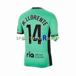Atlético Madrid drakt 2 Marcos Llorente 14 Tredjetrøye Kort erm 2023-2024 , Herre