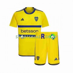 drakt Boca Juniors Bortetrøye Kort erm 2023-2024 , Barnesett