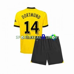 Borussia Dortmund drakt Niclas Fullkrug 14 Hjemmetrøye Kort erm 2023-2024 , Barnesett