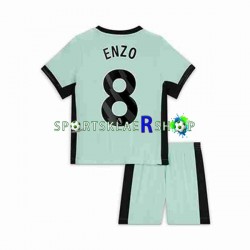 Chelsea drakt Enzo Fernandez 8 Tredjetrøye Kort erm 2023-2024 , Barnesett