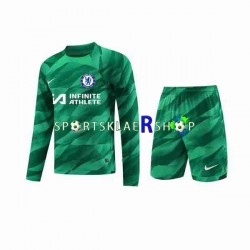 Chelsea drakt Keeper Tredjetrøye Lang erm 2023-2024 , Barnesett