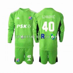 Dinamo Zagreb drakt Livakovic 40 Keeper Hjemmetrøye Lang erm 2023-2024 , Barnesett Dinamo Zagreb drakt Livakovic 40 Keeper Hjemmetrøye Lang erm 2023-2024 , Barnesett