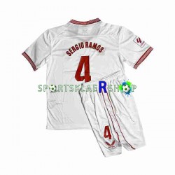 Sevilla FC drakt Sergio Ramos 4 Hjemmetrøye Kort erm 2023-2024 , Barnesett