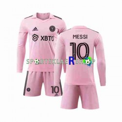 Inter Miami drakt Lionel Messi 10 Hjemmetrøye Lang erm 2023-2024 , Barnesett