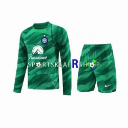 Inter Milan drakt Keeper Bortetrøye Lang erm 2023-2024 , Barnesett