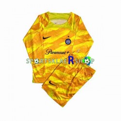 Inter Milan drakt Keeper Hjemmetrøye Lang erm 2023-2024 , Barnesett