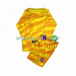 Inter Milan drakt Keeper Hjemmetrøye Lang erm 2023-2024 , Barnesett