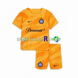 Inter Milan drakt Keeper Hjemmetrøye Kort erm 2023-2024 , Barnesett