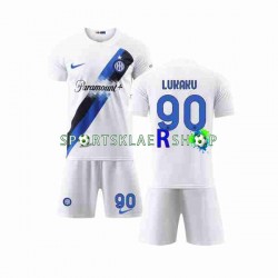 Inter Milan drakt Lukaku 90 Bortetrøye Kort erm 2023-2024 , Barnesett