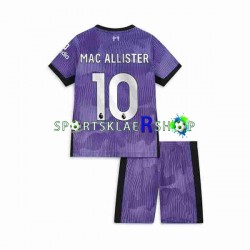 Liverpool drakt Alexis Mac Allister 10 Tredjetrøye Kort erm 2023-2024 , Barnesett