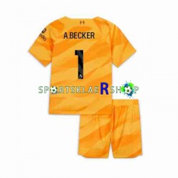 Liverpool drakt A Becker 1 Keeper Tredjetrøye Kort erm 2023-2024 , Barnesett
