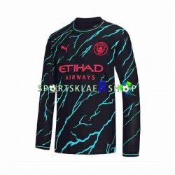 Manchester City drakt Tredjetrøye Lang erm 2023-2024 , Herre