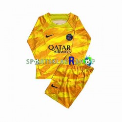 Paris Saint-Germain drakt Keeper Bortetrøye Lang erm 2023-2024 , Barnesett