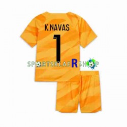 Paris Saint-Germain drakt K.NAVAS 1 Keeper Bortetrøye Kort erm 2023-2024 , Barnesett