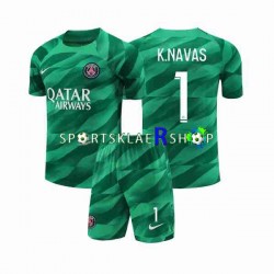 Paris Saint-Germain drakt K.NAVAS 1 Keeper Hjemmetrøye Kort erm 2023-2024 , Barnesett