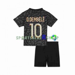 Paris Saint-Germain drakt O.Dembele 10 Tredjetrøye Kort erm 2023-2024 , Barnesett