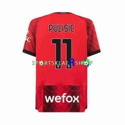 AC Milan drakt Christian Pulisic 11 Hjemmetrøye Kort erm 2023-2024 , Herre AC Milan drakt Christian Pulisic 11 Hjemmetrøye Kort erm 2023-2024 , Herre