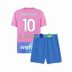 AC Milan drakt Rafael Leao 10 Tredjetrøye Kort erm 2023-2024 , Barnesett AC Milan drakt Rafael Leao 10 Tredjetrøye Kort erm 2023-2024 , Barnesett