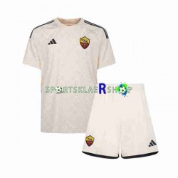 AS Roma drakt Bortetrøye Kort erm 2023-2024 , Barnesett AS Roma drakt Bortetrøye Kort erm 2023-2024 , Barnesett