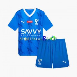 Al Hilal drakt Hjemmetrøye Kort erm 2023-2024 , Barnesett Al Hilal drakt Hjemmetrøye Kort erm 2023-2024 , Barnesett