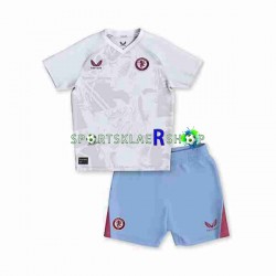 Aston Villa drakt Bortetrøye Kort erm 2023-2024 , Barnesett