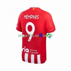 Atlético Madrid drakt 2 Memphis Depay 9 Hjemmetrøye Kort erm 2023-2024 , Herre