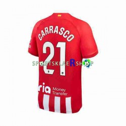 Atlético Madrid drakt 2 Yannick Carrasco 21 Hjemmetrøye Kort erm 2023-2024 , Herre