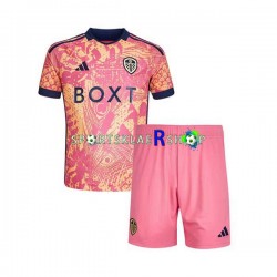 Leeds United drakt Tredjetrøye Kort erm 2023-2024 , Barnesett