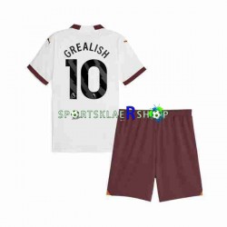 Manchester City drakt Jack Grealish 10 Bortetrøye Kort erm 2023-2024 , Barnesett